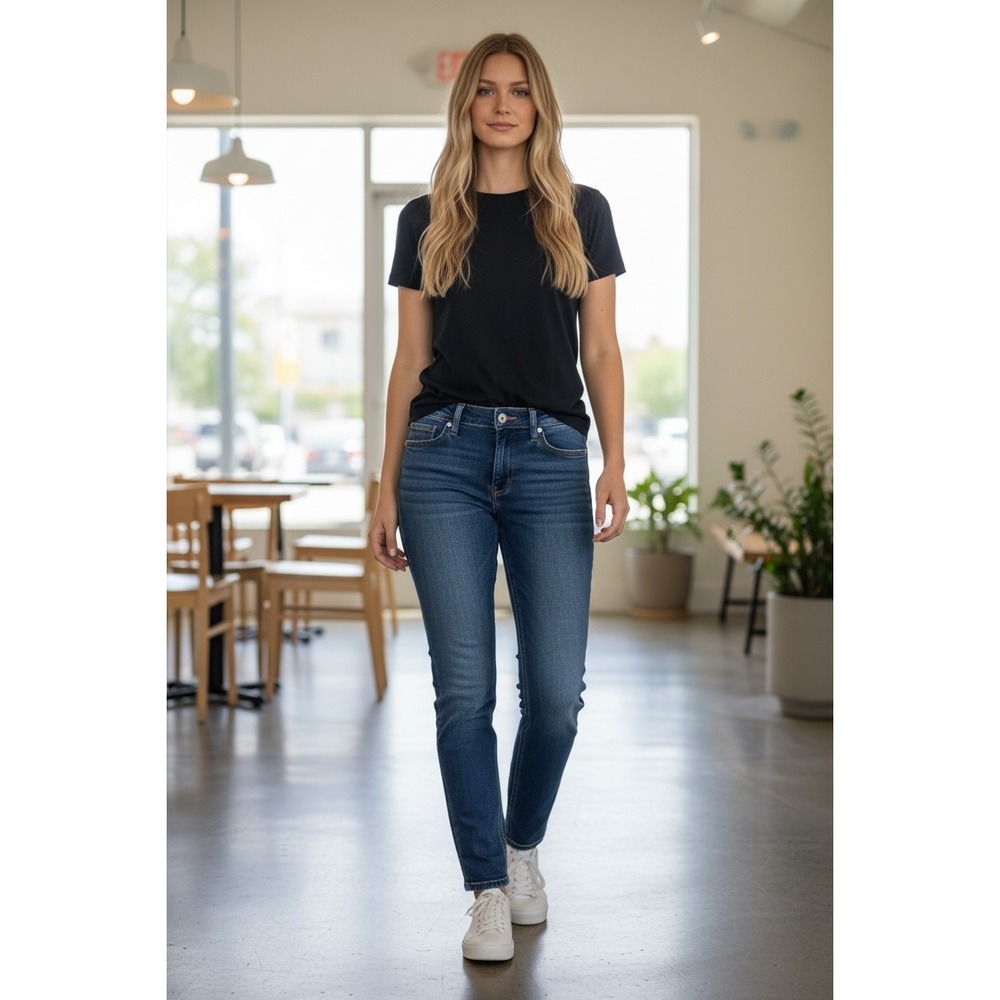 368 American Rag Skinny Jeans Womens 3R Dark Wash Denim Rhinestone Pockets